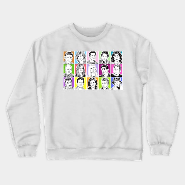 Turddemon Tv Collage Crewneck Sweatshirt by turddemon